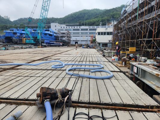香港船廠清理路軌_1